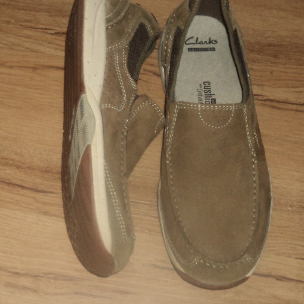 NWOB Clarks Allston Free Slip-On men's shoes size 9.5 Brown